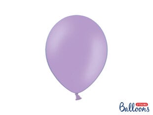Stiprūs balionai 27 cm Pastel Lavender, violetiniai, 10 vnt. kaina ir informacija | Balionai | pigu.lt