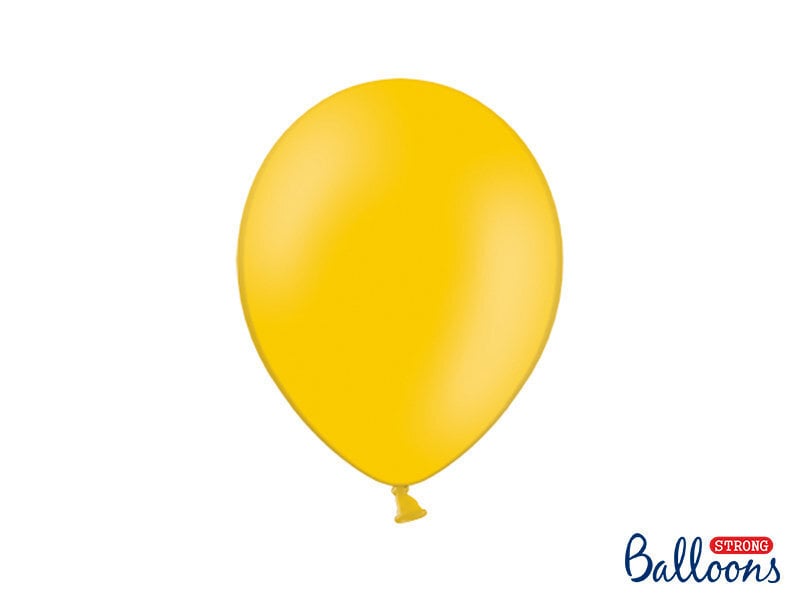 Stiprūs balionai 27 cm Pastel Bright, oranžiniai, 10 vnt.