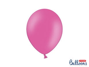Stiprūs balionai 27 cm Pastel Hot, rožiniai, 50 vnt. цена и информация | Шарики | pigu.lt