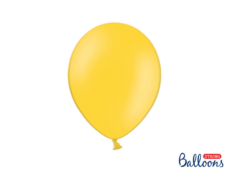 Stiprūs balionai 27 cm Pastel Honey, geltoni, 50 vnt. цена и информация | Balionai | pigu.lt