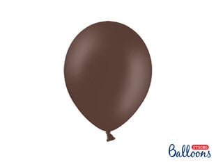 Stiprūs balionai 27 cm Pastel Cocoa, rudi, 50 vnt. kaina ir informacija | Balionai | pigu.lt