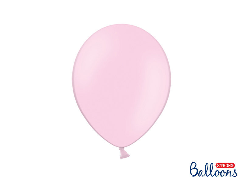 Stiprūs balionai 27 cm Pastel Baby, rožiniai, 10 vnt. kaina ir informacija | Balionai | pigu.lt