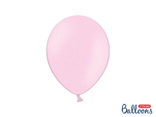 Stiprūs balionai 27 cm Pastel Baby, rožiniai, 50 vnt. kaina ir informacija | Balionai | pigu.lt