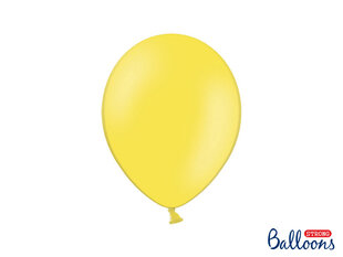 Stiprūs balionai 27 cm Pastel Lemon, geltoni, 10 vnt. цена и информация | Шарики | pigu.lt