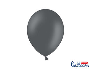Stiprūs balionai 27 cm Pastel, pilki, 50 vnt. kaina ir informacija | Balionai | pigu.lt