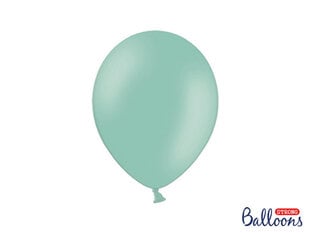 Stiprūs balionai 27 cm Pastel, žali, 50 vnt. цена и информация | Шарики | pigu.lt