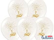 Balionai 27 cm Holy Communion Pastel, balti, 50 vnt. цена и информация | Balionai | pigu.lt