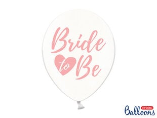 Balionai 30 cm Bride to be, skaidrūs, 50 vnt. цена и информация | Шарики | pigu.lt