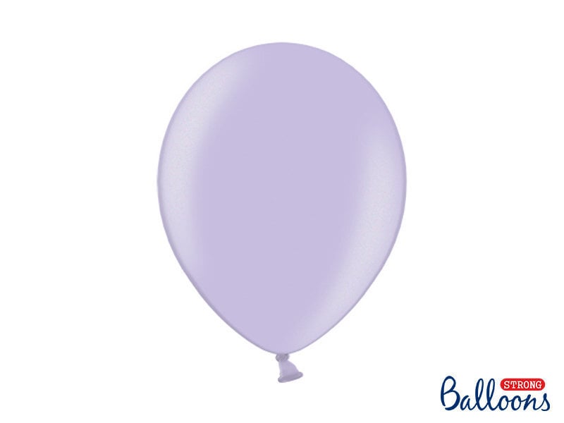 Stiprūs balionai 30 cm Metallic, violetiniai, 100 vnt.