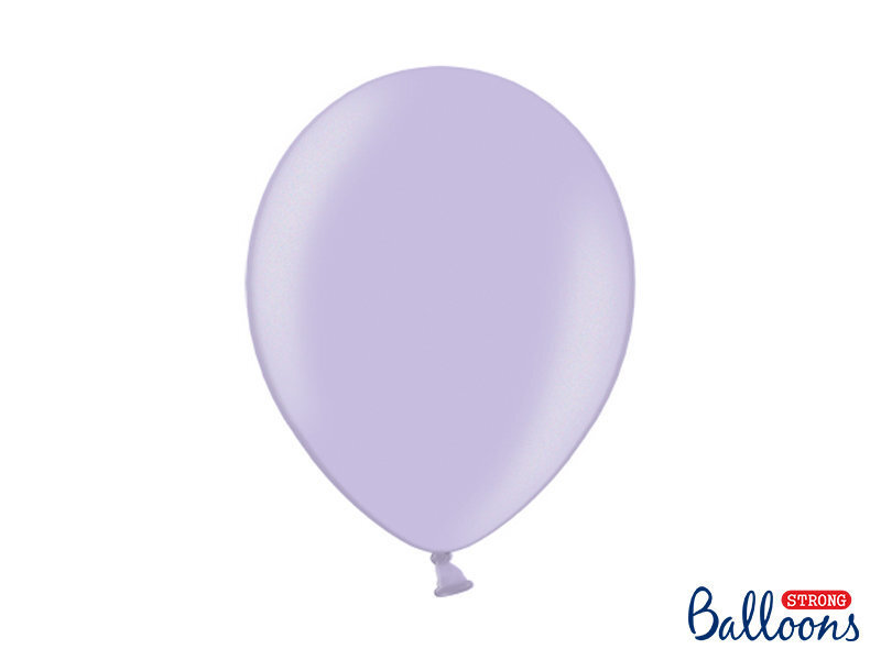Stiprūs balionai 30 cm Metallic, violetiniai, 50 vnt. kaina ir informacija | Balionai | pigu.lt