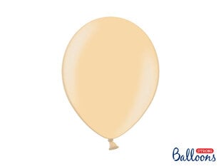 Stiprūs balionai 30 cm Metallic Bright, oranžiniai, 10 vnt. kaina ir informacija | Balionai | pigu.lt