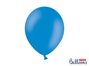 Stiprūs balionai 30 cm Pastel Cornflower, mėlyni, 100 vnt. kaina ir informacija | Balionai | pigu.lt