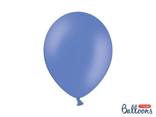 Stiprūs balionai 30 cm Pastel, mėlyni, 50 vnt. цена и информация | Шарики | pigu.lt