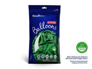 Stiprūs balionai 30 cm Pastel, žali, 100 vnt. kaina ir informacija | Balionai | pigu.lt