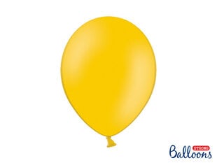 Stiprūs balionai 30 cm Pastel Bright, oranžiniai, 10 vnt. kaina ir informacija | Balionai | pigu.lt