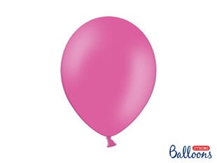Stiprūs balionai 30 cm Pastel Hot, rožiniai, 100 vnt. цена и информация | Шарики | pigu.lt