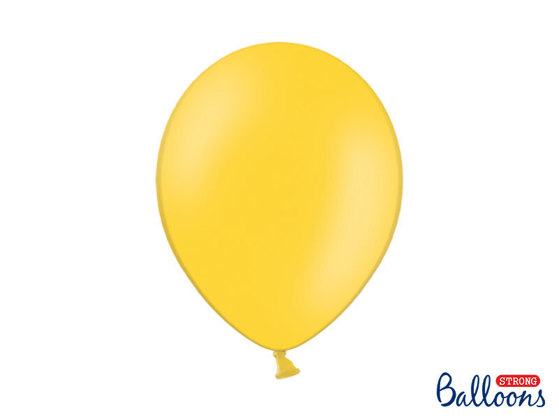 Stiprūs balionai 30 cm Pastel Honey, geltoni, 100 vnt. kaina ir informacija | Balionai | pigu.lt