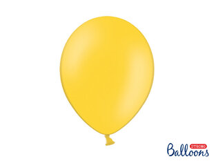 Stiprūs balionai 30 cm Pastel Honey, geltoni, 10 vnt. kaina ir informacija | Balionai | pigu.lt