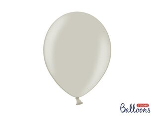Stiprūs balionai 30 cm Pastel Warm, pilki, 100 vnt. kaina ir informacija | Balionai | pigu.lt