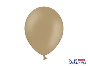 Stiprūs balionai 30 cm Pastel, rudi, 50 vnt. kaina ir informacija | Balionai | pigu.lt