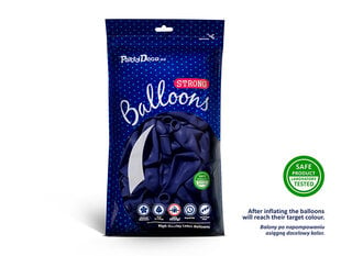 Stiprūs balionai 30 cm Pastel Royal, mėlyni, 100 vnt. kaina ir informacija | Balionai | pigu.lt