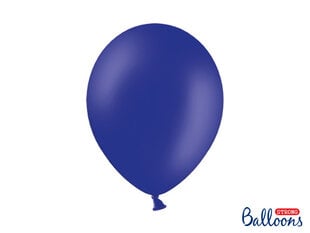 Stiprūs balionai 30 cm Pastel Royal, mėlyni, 10 vnt. kaina ir informacija | Balionai | pigu.lt