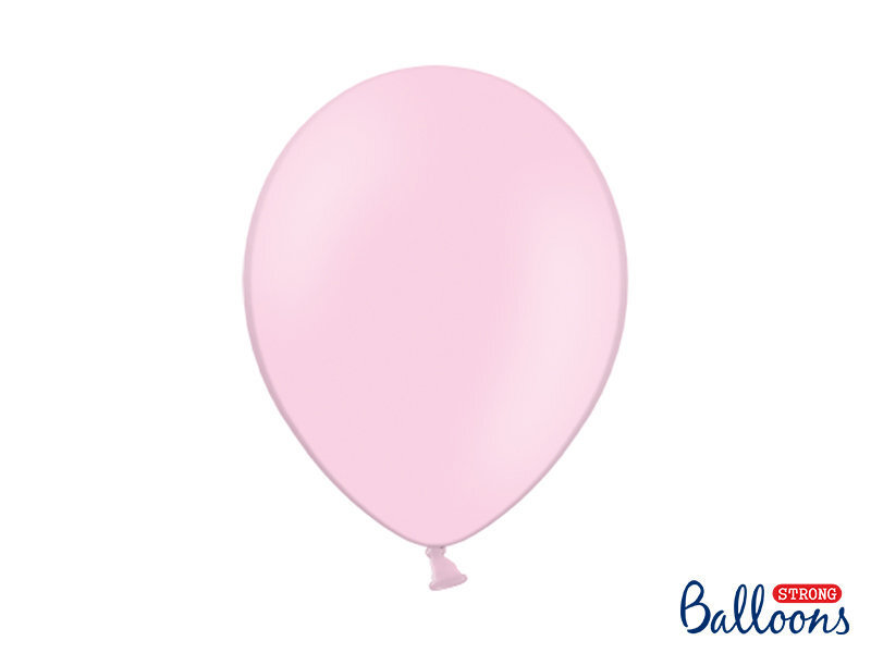 Stiprūs balionai 30 cm Pastel Baby, rožiniai, 10 vnt. цена и информация | Balionai | pigu.lt