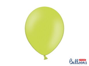 Stiprūs balionai 30 cm Pastel Lime, žali, 100 vnt. kaina ir informacija | Balionai | pigu.lt