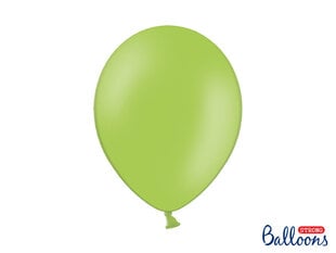 Stiprūs balionai 30 cm Pastel Bright, žali, 100 vnt. kaina ir informacija | Balionai | pigu.lt