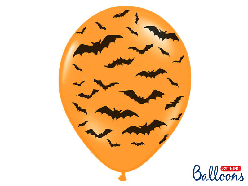 Balionai 30 cm Bats Pastel M., oranžiniai, 50 vnt. kaina ir informacija | Balionai | pigu.lt