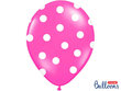 Balionai 30 cm Dots Pastel Hot, rožiniai, 6 vnt. kaina