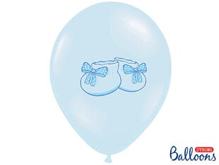 Воздушные шары 30 см Bootee Pastel Baby, синие, 6 шт. цена и информация | Шарики | pigu.lt