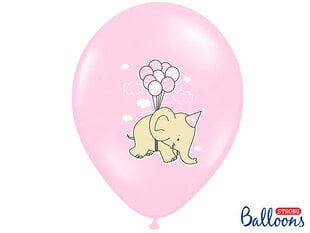 Balionai 30 cm Elephant Pastel Pink, įvairių spalvų, 50 vnt. цена и информация | Шарики | pigu.lt