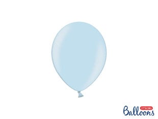 Stiprūs balionai 12 cm Metallic Baby, mėlyni, 100 vnt. kaina ir informacija | Balionai | pigu.lt
