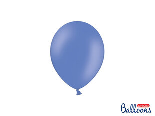Stiprūs balionai 12 cm Pastel, mėlyni, 100 vnt. kaina ir informacija | Balionai | pigu.lt