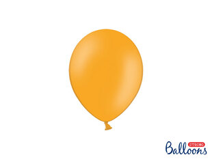 Stiprūs balionai 12 cm Pastel Mandarin, oranžiniai, 100 vnt. kaina ir informacija | Balionai | pigu.lt