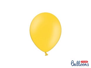Stiprūs balionai 12 cm Pastel Honey, geltoni, 100 vnt. kaina ir informacija | Balionai | pigu.lt