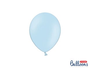 Stiprūs balionai 12 cm Pastel Baby, mėlyni, 100 vnt. kaina ir informacija | Balionai | pigu.lt