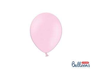 Stiprūs balionai 12 cm Pastel Baby, rožiniai, 100 vnt. цена и информация | Шарики | pigu.lt