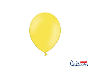 Stiprūs balionai 12 cm Pastel Lemon, geltoni, 100 vnt. цена и информация | Шарики | pigu.lt