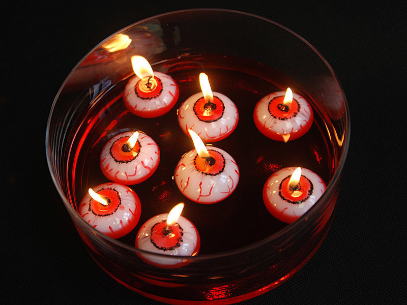 Helovino žvakės Eye 4 cm, 25 vnt. kaina ir informacija | Dekoracijos šventėms | pigu.lt