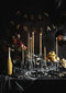 Kūginės žvakės, metalinės auksinės spalvos, 29 cm, 1 pak/10 vnt kaina ir informacija | Žvakės, Žvakidės | pigu.lt