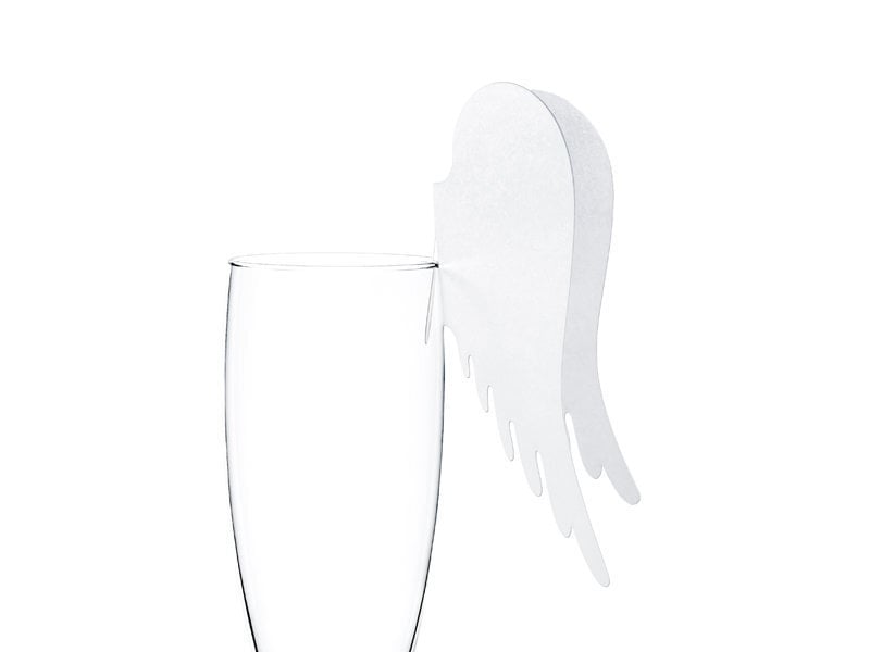 Stiklinių dekoracijos Wings 12,3 x 10,7 cm (1 dėž / 50 pak) (1 pak / 10 vnt) kaina ir informacija | Dekoracijos šventėms | pigu.lt
