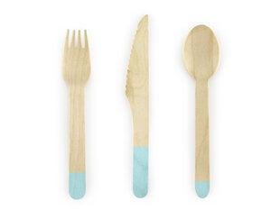 Деревянных инструментов набор Mint, 1 упак/18 шт цена и информация | Праздничная одноразовая посуда | pigu.lt