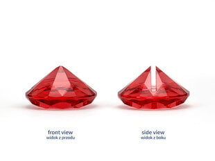 Stalo kortelių laikiklis Diamond, 40 mm, raudonas (1 pak/10 vnt) kaina ir informacija | Dekoracijos šventėms | pigu.lt