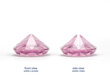 Stalo kortelių laikiklis Diamond, 40 mm, rožinis (1 pak/10 vnt) kaina ir informacija | Dekoracijos šventėms | pigu.lt