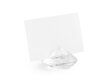 Stalo kortelių laikiklis Diamond, 40 mm, skaidrus (1 pak/10 vnt) kaina ir informacija | Dekoracijos šventėms | pigu.lt