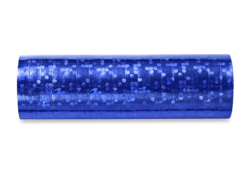 Holografinė dekoratyvinė juostelė, mėlyna, 3,8m (1 pak/ 18 vnt)