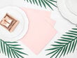 3 sluoksnių servetėlės Light Powder Pink 33x33 cm (1 pak / 20 vnt) kaina ir informacija | Vienkartiniai indai šventėms | pigu.lt