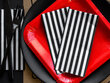 Servetėlės Stripes Black 33x33 cm (1 pak/ 20 vnt.) цена и информация | Vienkartiniai indai šventėms | pigu.lt